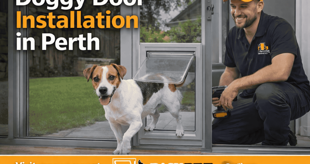 Doggy door installation in Perth WA