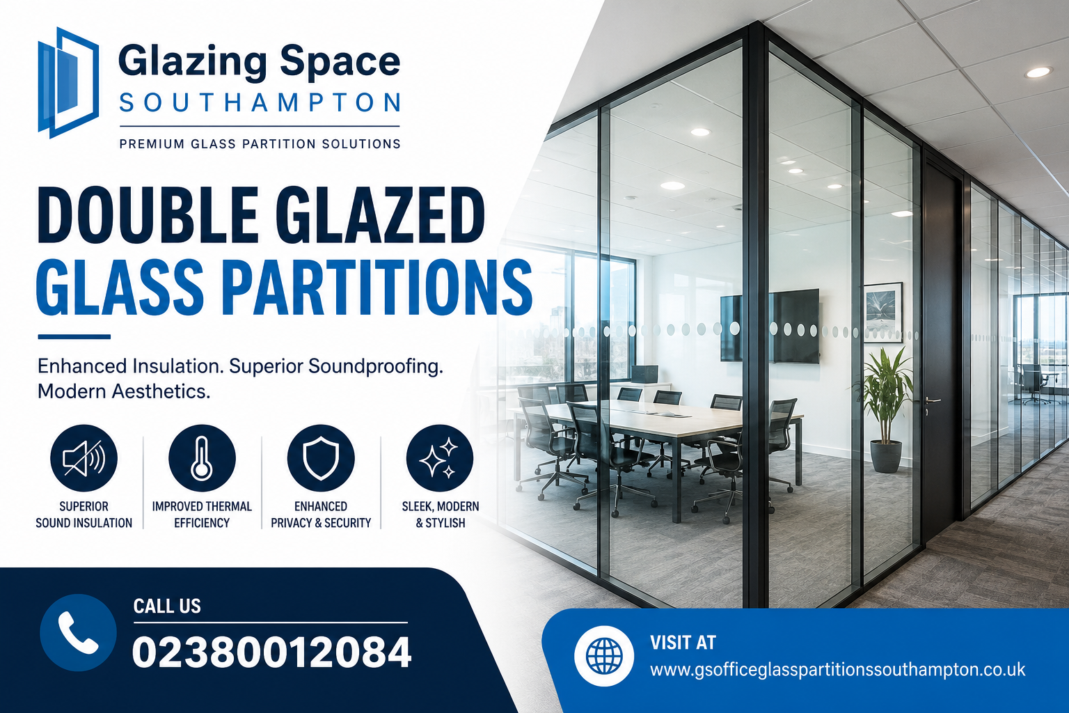 Double Glazed Glass Partitions