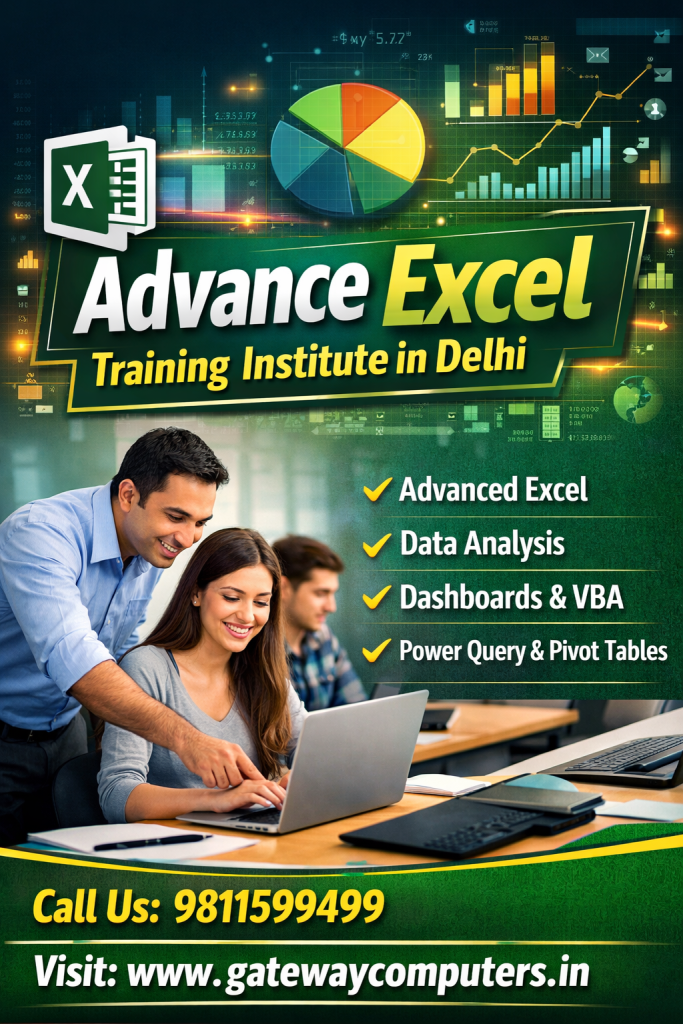 Excel training institute in Delhi