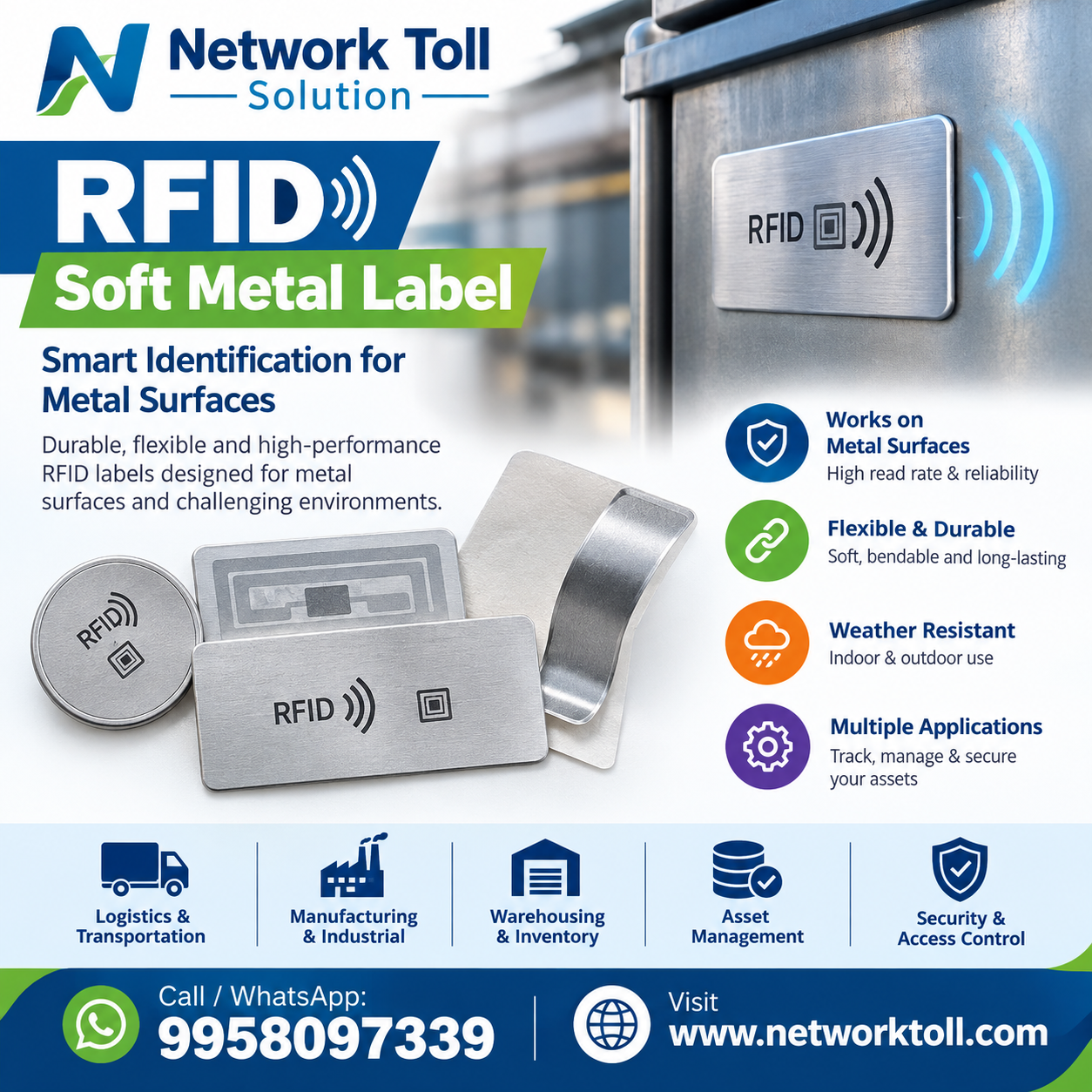 RFID Soft Metal Label